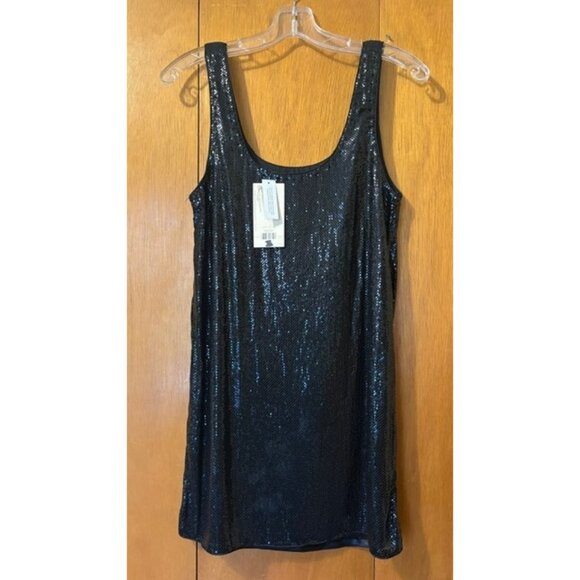 NWT KATE MOSS TOPSHOP BLACK LTD EDITION CHAINMAIL METAL DRESS LINED, SIZE: 2 - Picture 2 of 6